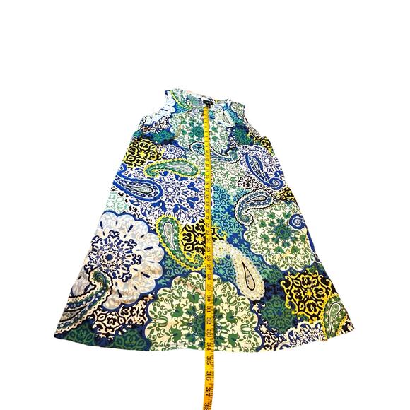 NWT ALYX BLue and Green Paisley Dress - Size 1X - Picture 10 of 14